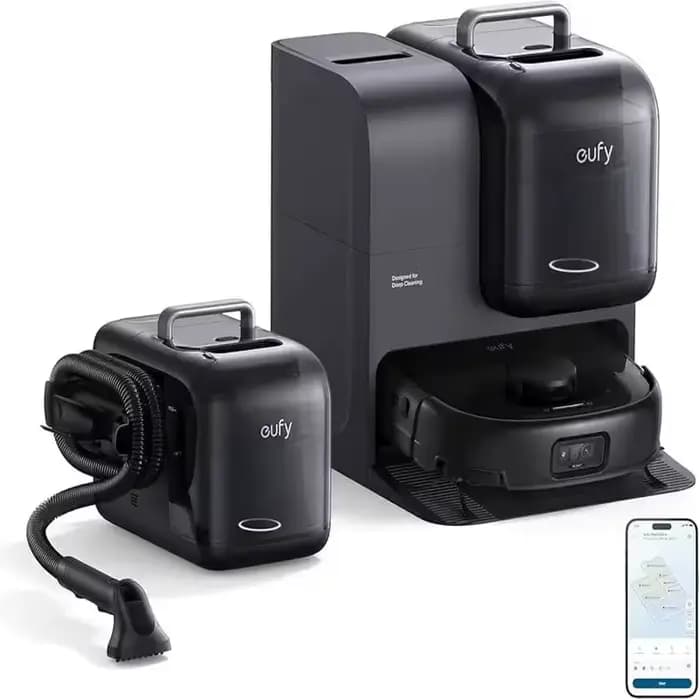 AUTHENTIQUE NOUVEAU eufy E28 Omni Robot Aspirateur et Nettoyeur Combiné, Système HydroJet, avec Nett