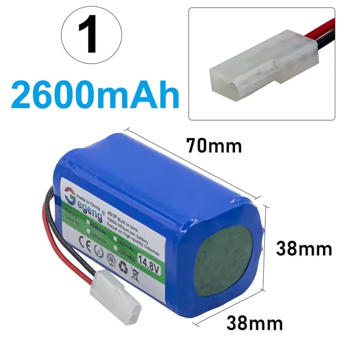 Gegeng 14.8V/14.4V 4S1P 2600mAh batterie d'aspirateur pour Panasonic/ILIFE/FLYCO/Eufy/POLARIS/RoboVa
