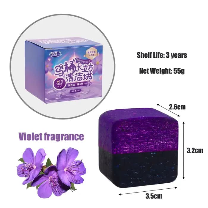 Mini Cube nettoyant pour cuvette de toilette, dissolvant de taches à haute nettoyage, éliminateur d'