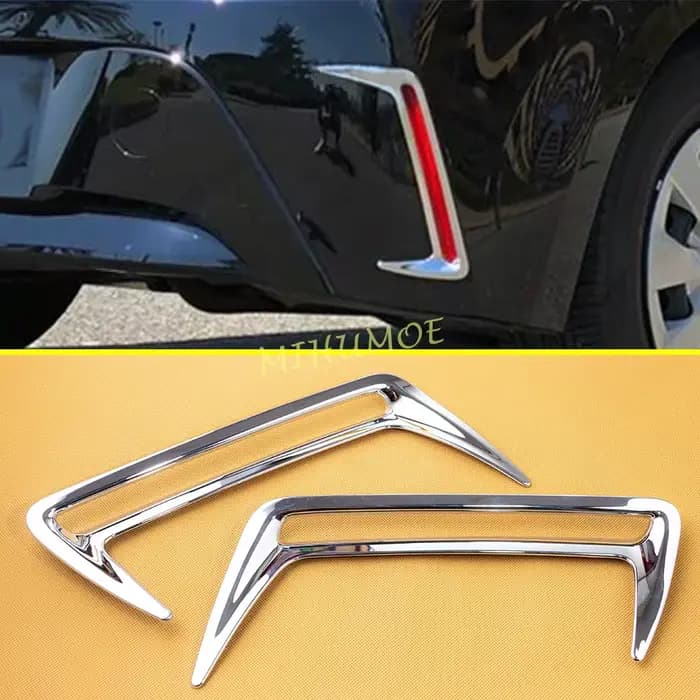 Couvercle de feu antibrouillard arrière chromé ABS, accessoires de voiture de sport, garnitures pour