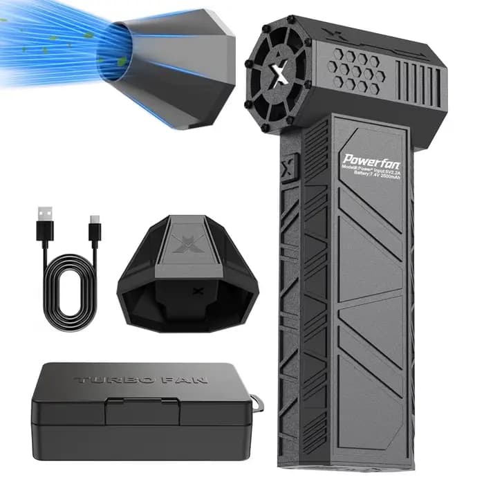 Souffleur Air Puissant Portable 130000RPM 52m/s Moteur Brushless Batterie Rechargeable Souffleur de 