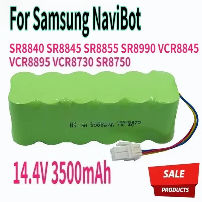 Batterie Nimh pour aspirateur Samsung NaviBot SR8840 SR8845 SR8855 SR8990 VCR8845 VCR8895 VCR8730 SR