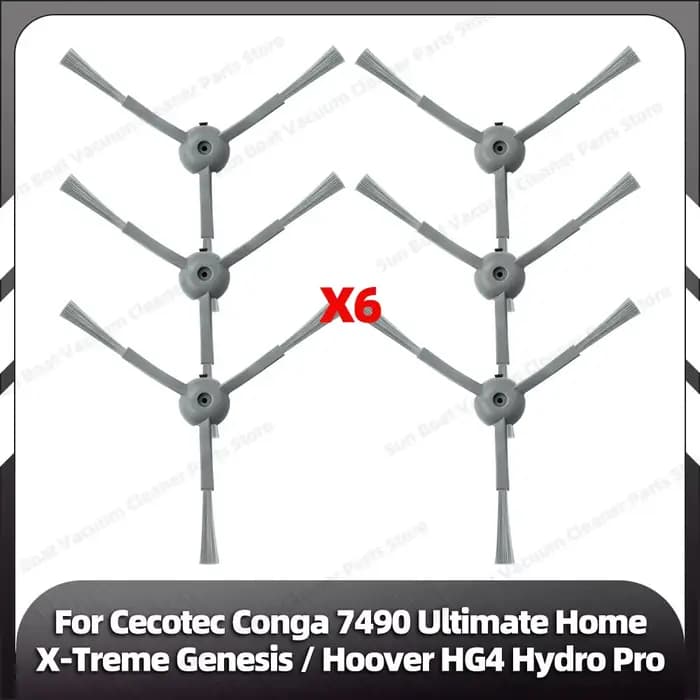 Compatible pour Conga 7490 Ultimate Home / X-Treme Genesis / Hoover HG4 Hydro Pro, brosse latérale p