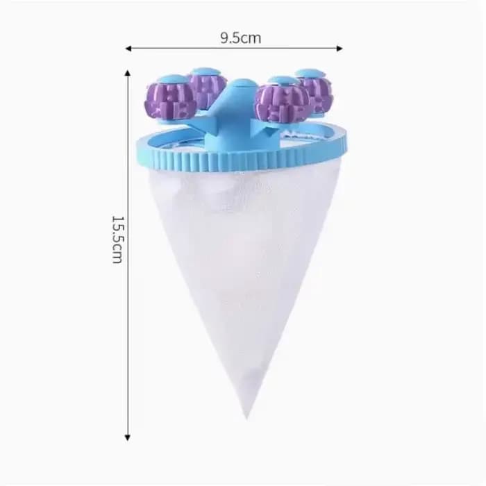 Sac filtrant réutilisable pour lave-linge, boule de lavage en filet flottante, attrape-peluches et p