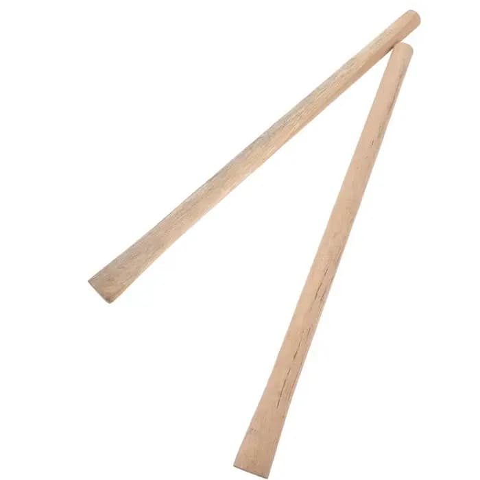Poignée ergonomique en bois massif de remplacement, 2 pièces, pour pelle, houe, balai, marteau, outi