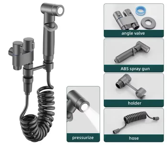 Kit de pulvérisation pour toilettes, douchette bidet portable à main, accessoires de robinetterie av