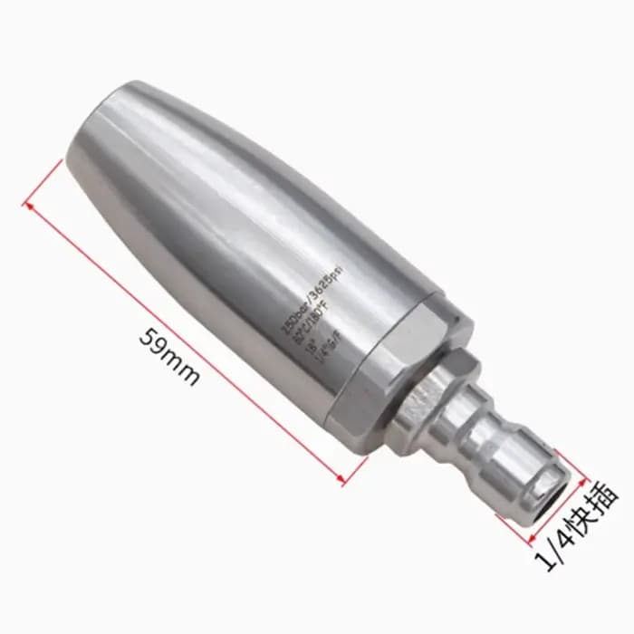 Buse de nettoyage haute pression - Rotateur turbo 250/350/500 bar avec noyau en céramique |   7250 P