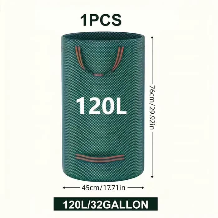 Sacs à déchets de jardin en PP robustes – Sacs à débris de cour réutilisables avec tissu industriel 