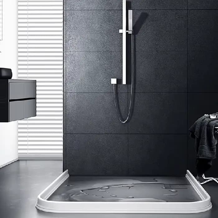 Bouchon de barrière de séparation sec et humide pour toilettes, salle de bains, bande de retenue, ba