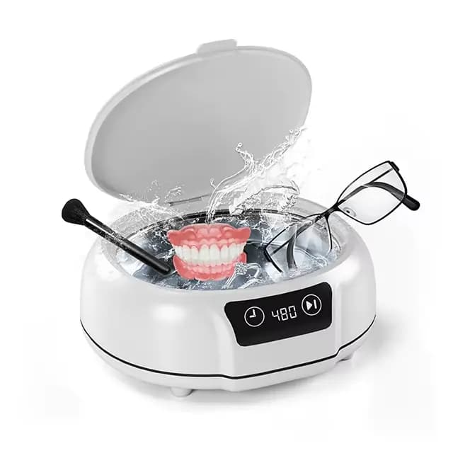 KUNPHY nettoyeur à ultrasons 700ML réglable grande capacité rapide puissant bijoux orthèse lunettes 