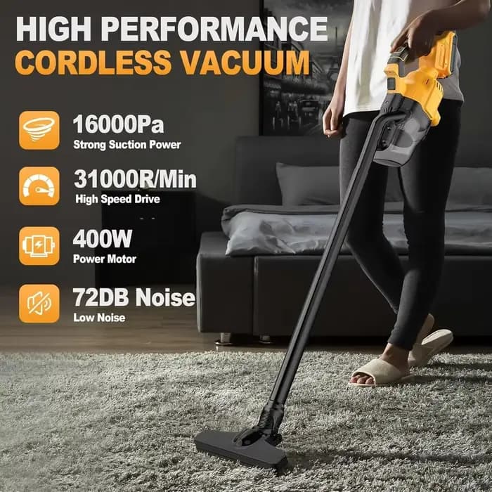 Aspirateur à main avec 2 filtres, aspirateur électrique sans fil pour maison, voiture, nettoyage des