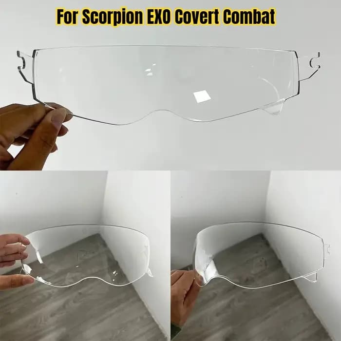 Visière de casque Covert pour SCORPION EXO Combat Covert-X, accessoires de protection faciale, lenti