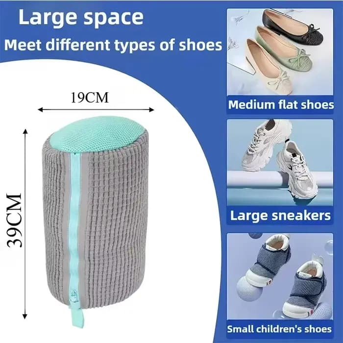 Sac de lavage pour chaussures : Sac de nettoyage réutilisable pour machine à laver les baskets et ch