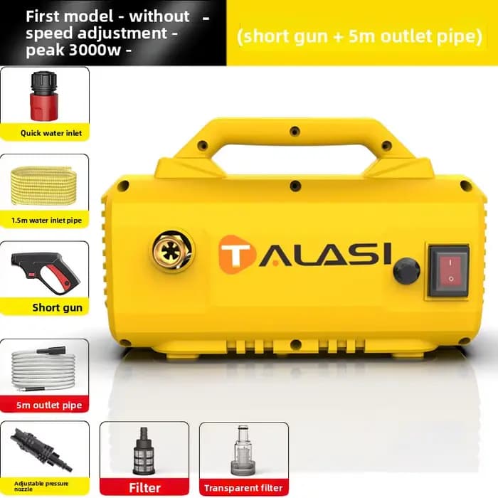 Laveuse de voiture portable haute pression 220V/110V pour usage domestique, machine de nettoyage hau
