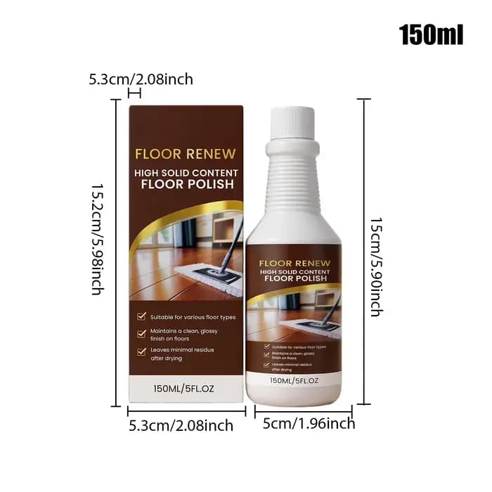 Rénovateur de parquet 100ml/150ml, nettoyant multi-usages longue durée pour sols stratifiés, pour la