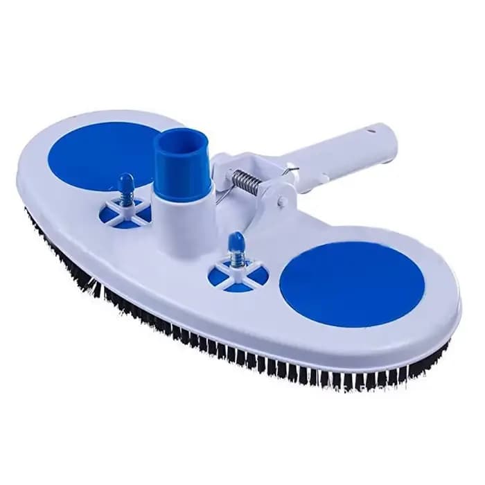 Tête d'aspirateur de piscine, nettoyeur de brosse, demi-lune, flexible, incurvée, aspiration, livres