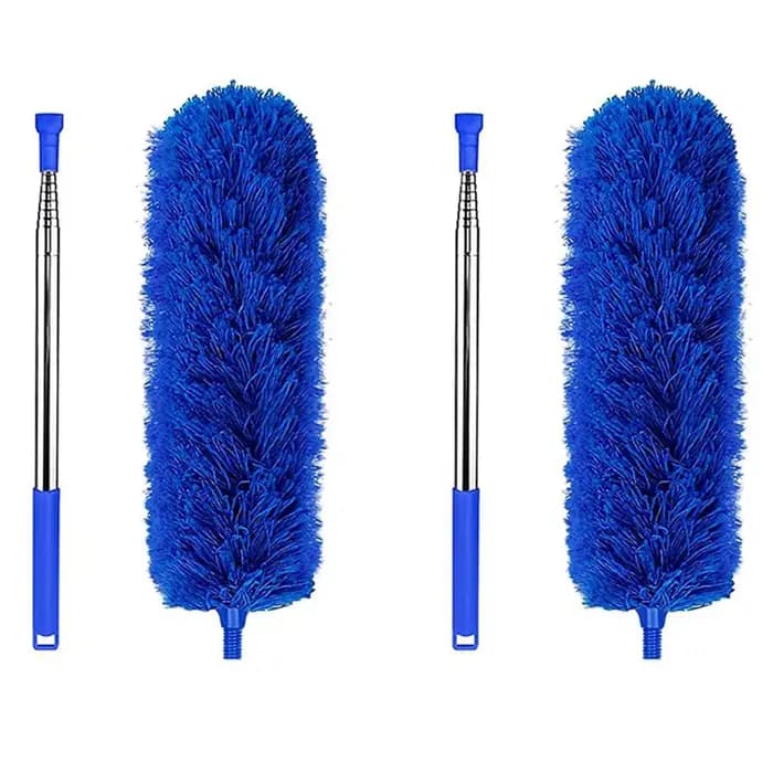 AFOURT-2X Brosse de nettoyage de gouttière, outil de toiture avec perche télescopique extensible de 