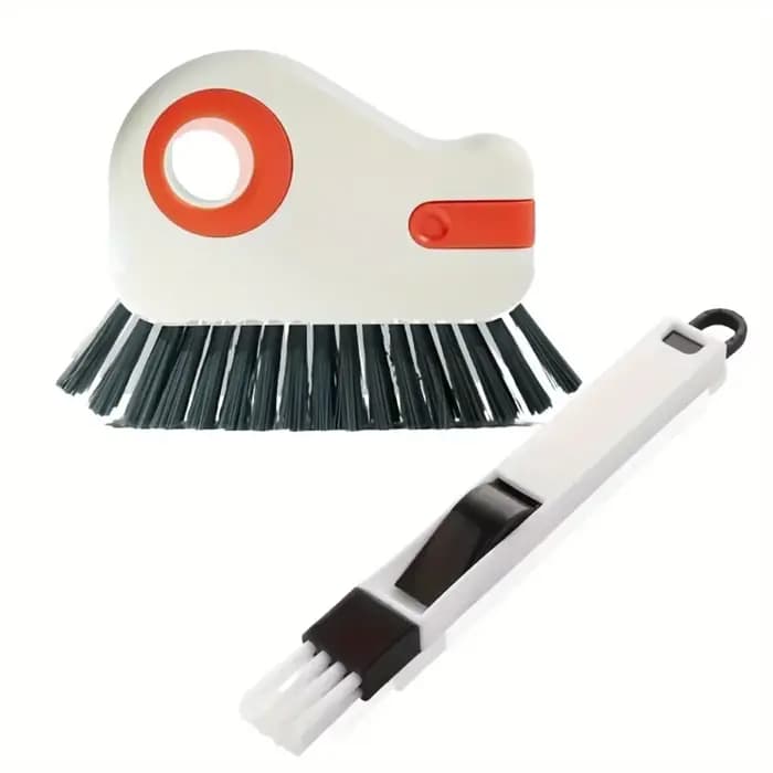 Nettoyeur de rails de fenêtre, lot de 2, brosse détachable pour seuil de porte, outil de nettoyage p