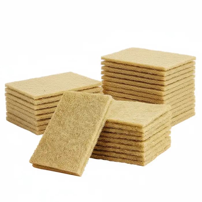 Éponges de nettoyage en Sisal à gratter, 20 pièces, en microfibre, pour la cuisine, chiffon de netto