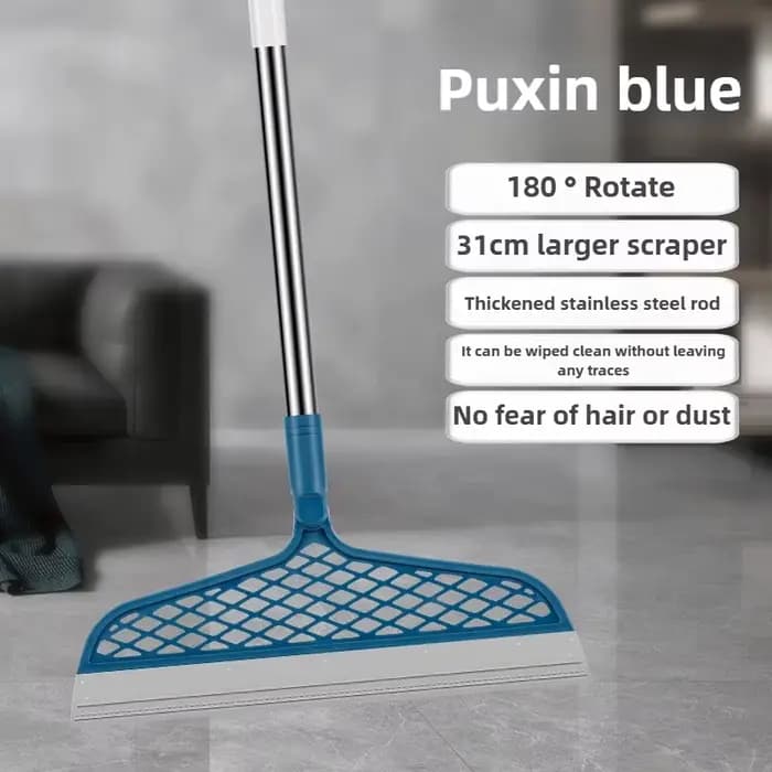 Balai magique avec tête amovible, grattoir en Silicone Double face, manche en plastique 180 °   Desi