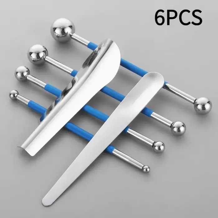 Lot de 6 outils de nettoyage et de calfeutrage pour joints de carrelage, en acier inoxydable, avec b