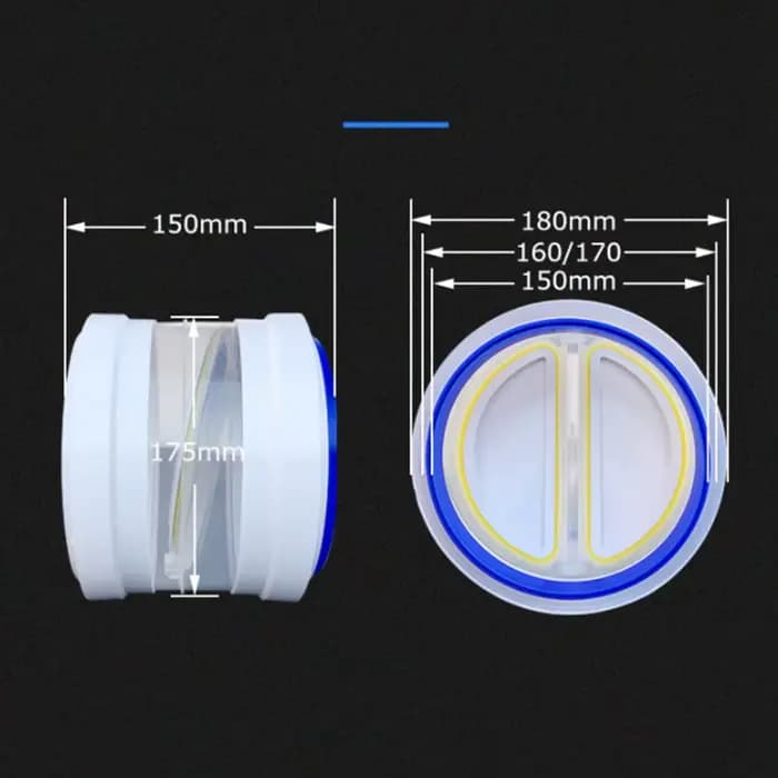 Clapet anti-retour pour hotte de cuisine, pour tuyau de 150/160/180Mm, Double extrémité, Anti-odeur,