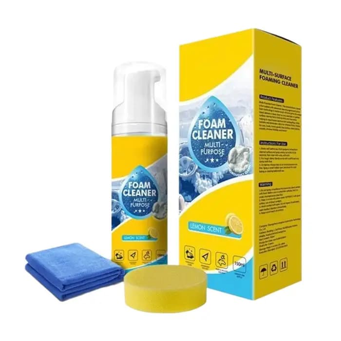 Nettoyant mousse parfumé au citron pour le detailing automobile, nettoyant mousse puissant pour voit