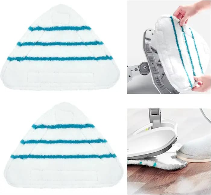 Housses en Microfibre Balai Vapeur Steam Accessoire Chiffons universel Triangle lavable pour Nettoye