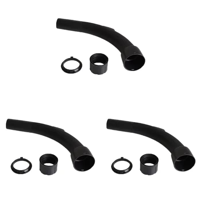 3X Tuyau d'aspirateur universel, extrémité coudée, ensemble de tubes à poignée courbée, 32 mm, fourn