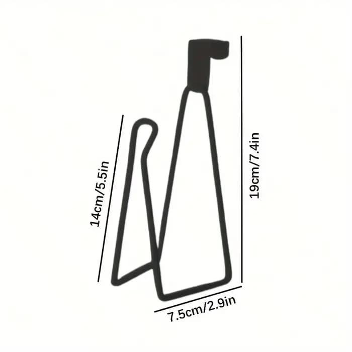 Porte-papier hygiénique avec finition peinte, support mural, facile à installer, conception sans per