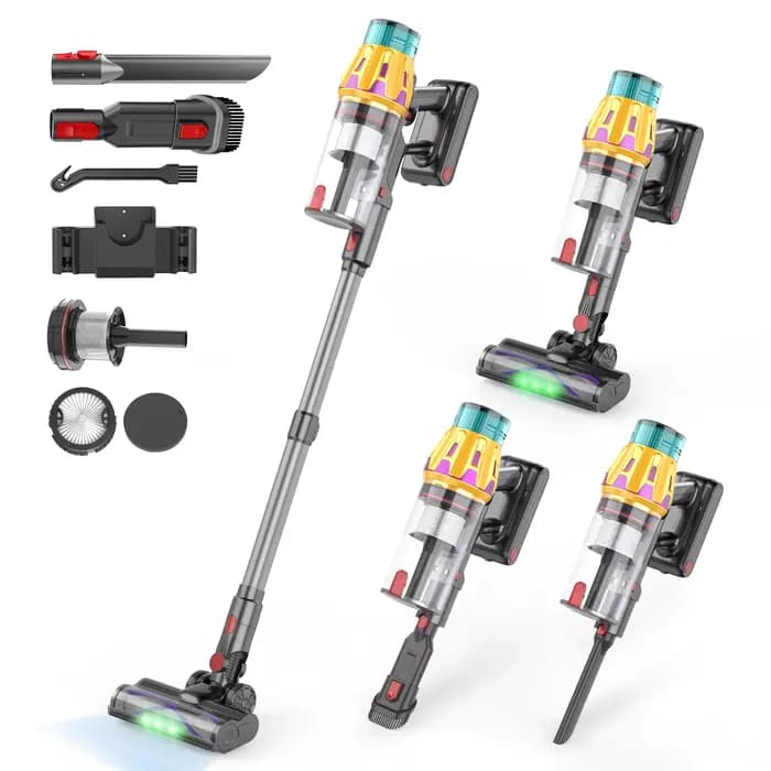 Aspirateur à main sans fil V15, puissance d'aspiration élevée, multifonction, moteur sans balais, id