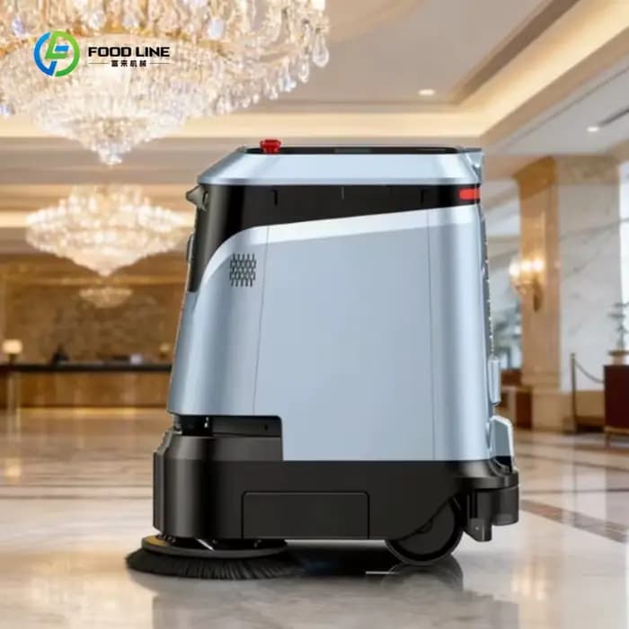 Robot de nettoyage tout-en-un avec aspiration, lavage et frottement, entièrement autonome, nettoyage