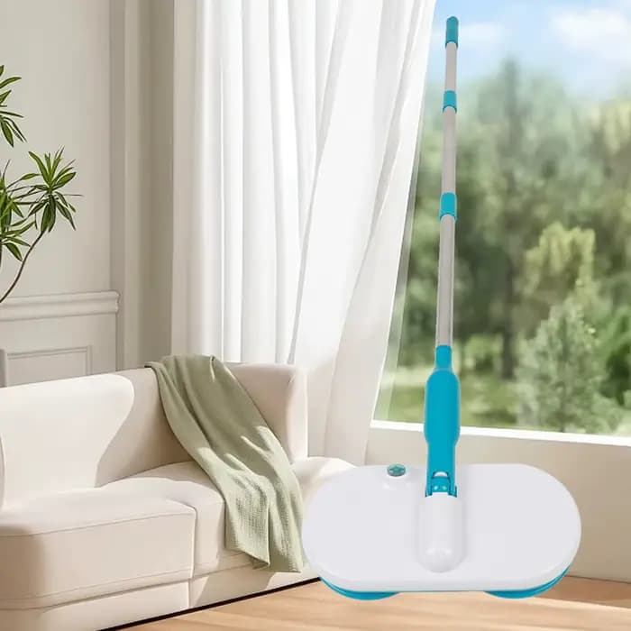 Vadrouille électrique sans fil, Rechargeable, autonome, nettoyeur de sol avec 6 tampons de remplacem