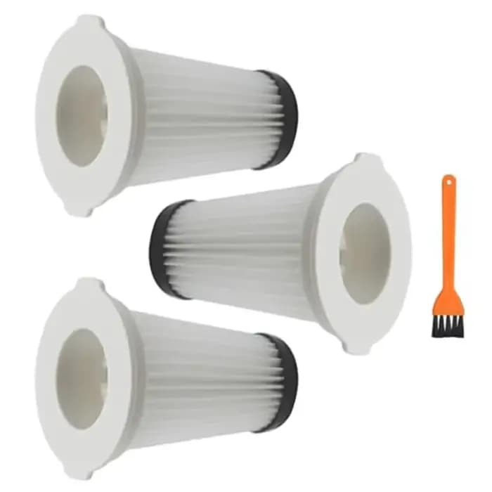 Ensemble de filtres lavables pour aspirateur Einhell TESV 18 Li, paquet de 3 avec brosse de nettoyag