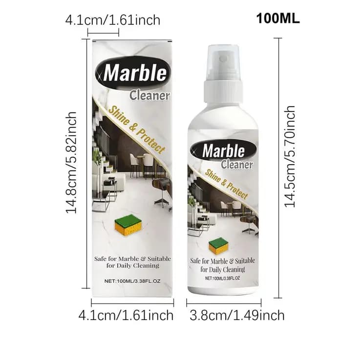 Nettoyant pour pierres 100 ml, polisseur, éliminateur de taches profondes pour granit, marbre, quart