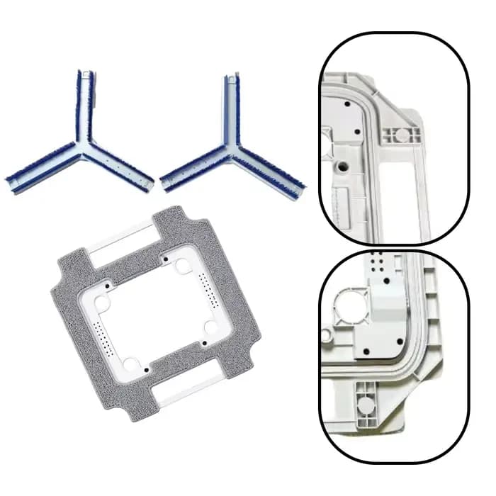 Kit de nettoyage avec support de lavage et support de serpillière, 3 pièces/ensemble, pour ECOVACS, 