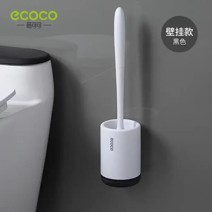 ECOCO – brosse de toilette et support, brosse de nettoyage à vidange rapide, outils pour toilettes d