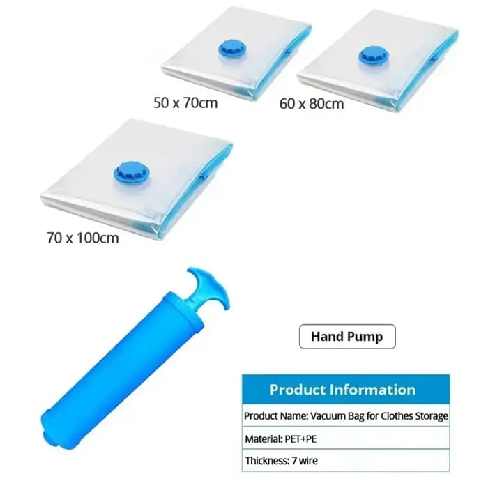 Sacs de rangement sous vide, emballage de sac sous vide permettant de gagner de l'espace, pour liter