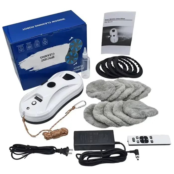 Aspirateur de fenêtre sans fil Rechargeable, Robot de nettoyage de vitres murales avec pulvérisation