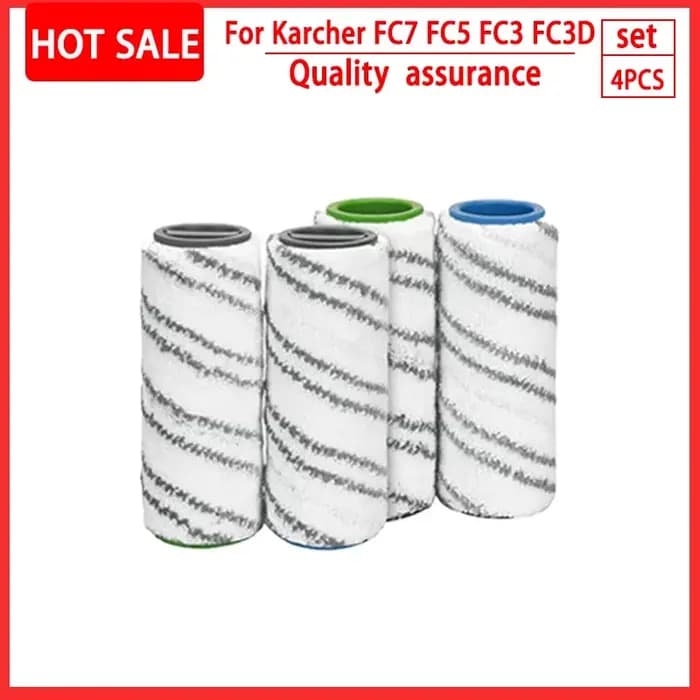 Pour Karcher FC7 FC5 FC3 rouleaux en microfibre pour Karcher 2.055-006.0 pour nettoyer les sols durs