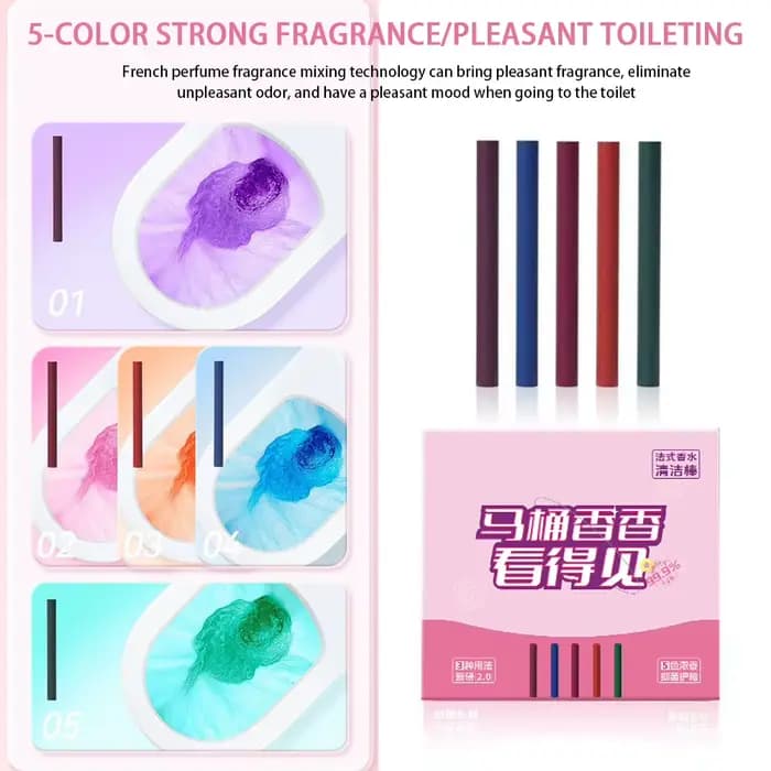 Nettoyant pour cuvette de toilette, bâton de Perfumes, bâtons de nettoyage de toilettes concentrés m