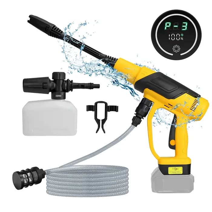 Nettoyeur haute pression sans fil 380W, pistolet de lavage de voiture Portable haute pression sans b