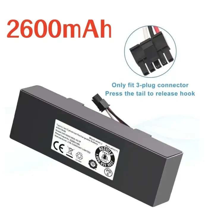 Batterie d'aspirateur 14.8V 3500mAh STYTJ02YM pour Xiaomi Mop Pro P/2S/S12 Yunmi MVVC01 Haier JX37 W