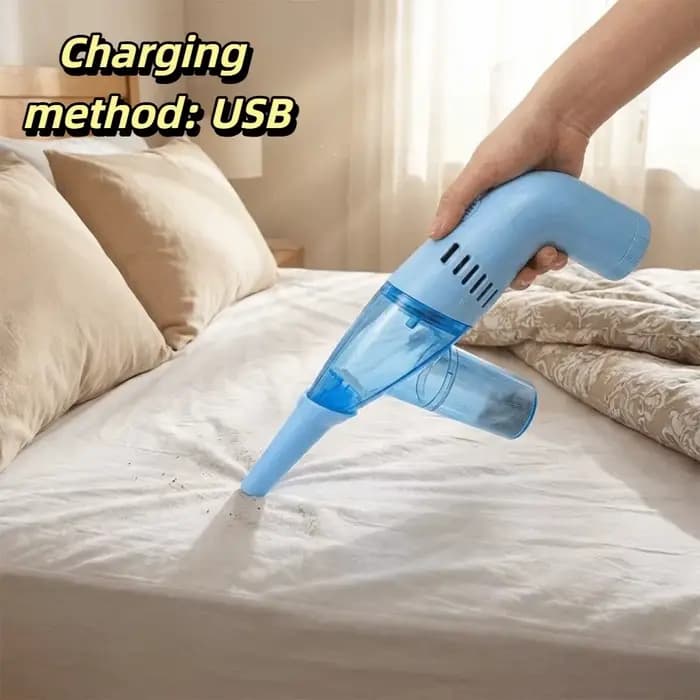 Aspirateur à main compact, mini, forte puissance d'aspiration, batterie rechargeable, collecteur de 