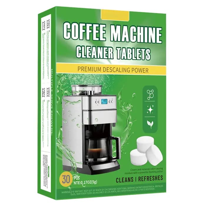 30 comprimés détartrants pour machine à café, comprimés de nettoyage pour machine, solution détartra