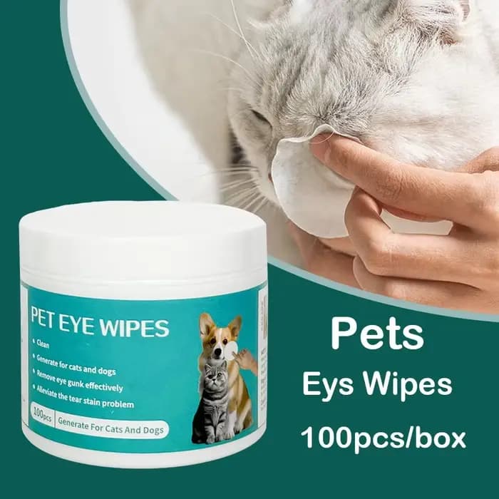 Produits de nettoyage pour animaux de compagnie lingettes pour les yeux pour éliminer les marques de