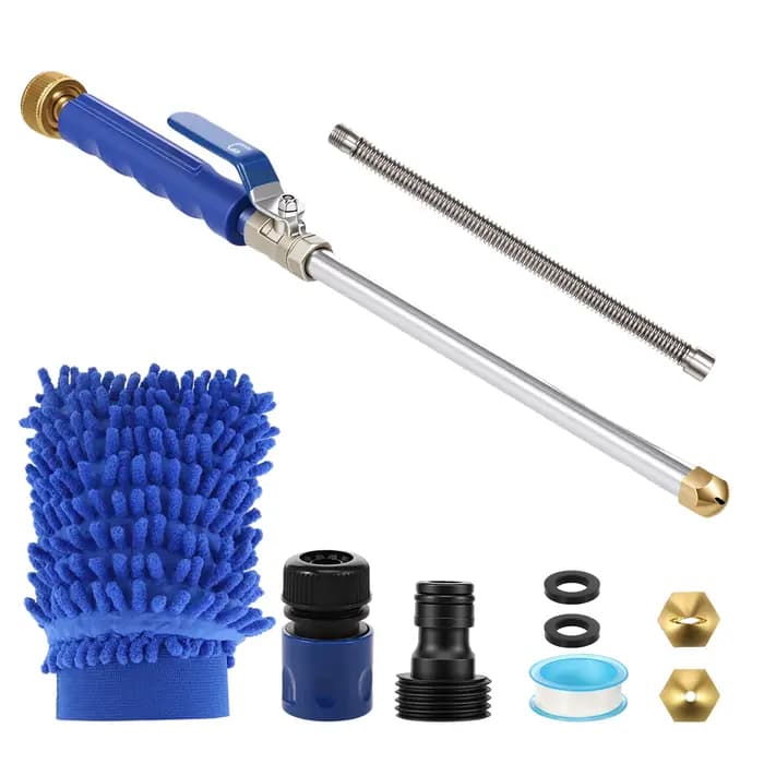 Buse de nettoyage haute pression Hydro Jet pour tuyau d'arrosage, extension flexible, 2 buses, kit d