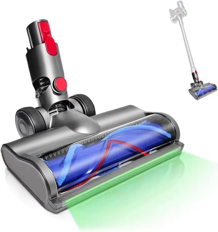 Brosse électrique LED pour aspirateurs Dyson V7/V8/V10/V11/V15, brosse de détection de poussière, po