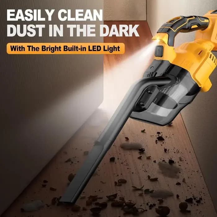Aspirateur à main avec 2 filtres, aspirateur électrique sans fil pour maison, voiture, nettoyage des