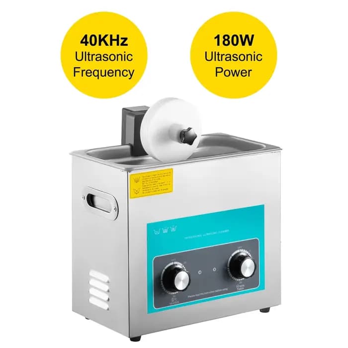 SIHAO 6L Nettoyeur de disques vinyles à ultrasons 180W, mini-laveuse à ultrasons pour lentilles de c